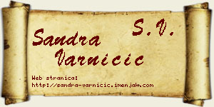 Sandra Varničić vizit kartica